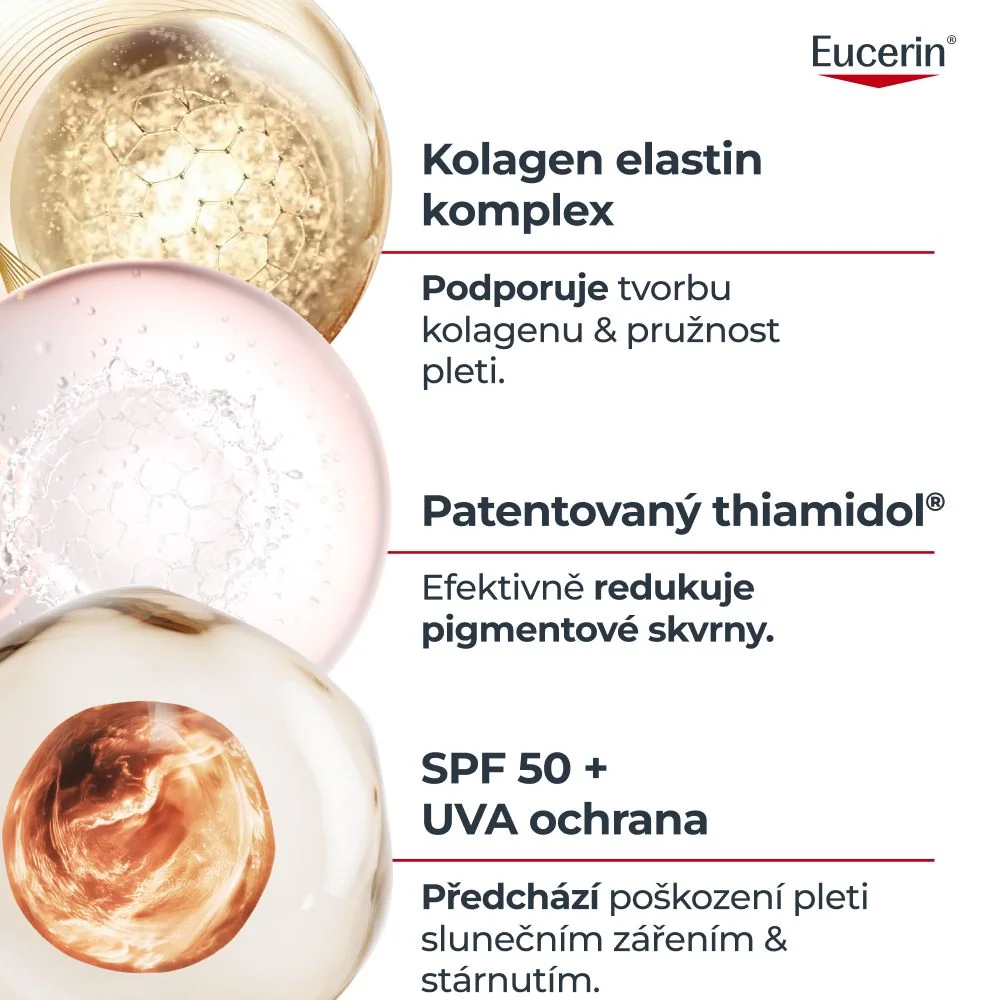 Eucerin Hyaluron-Filler + Elasticity SPF50 ultra lehký denní krém 50 ml