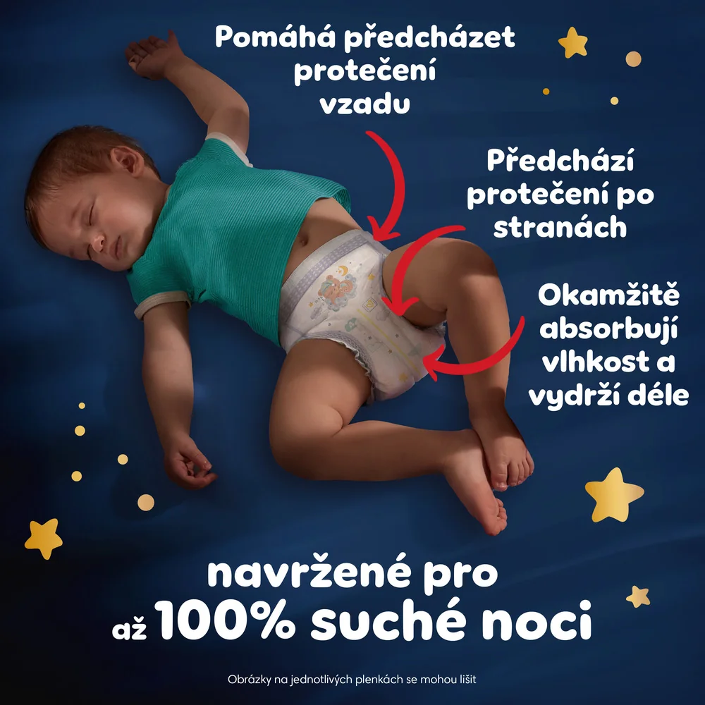 Pampers Night Pants vel. 7 15+ kg dětské plenkové kalhotky 70 ks
