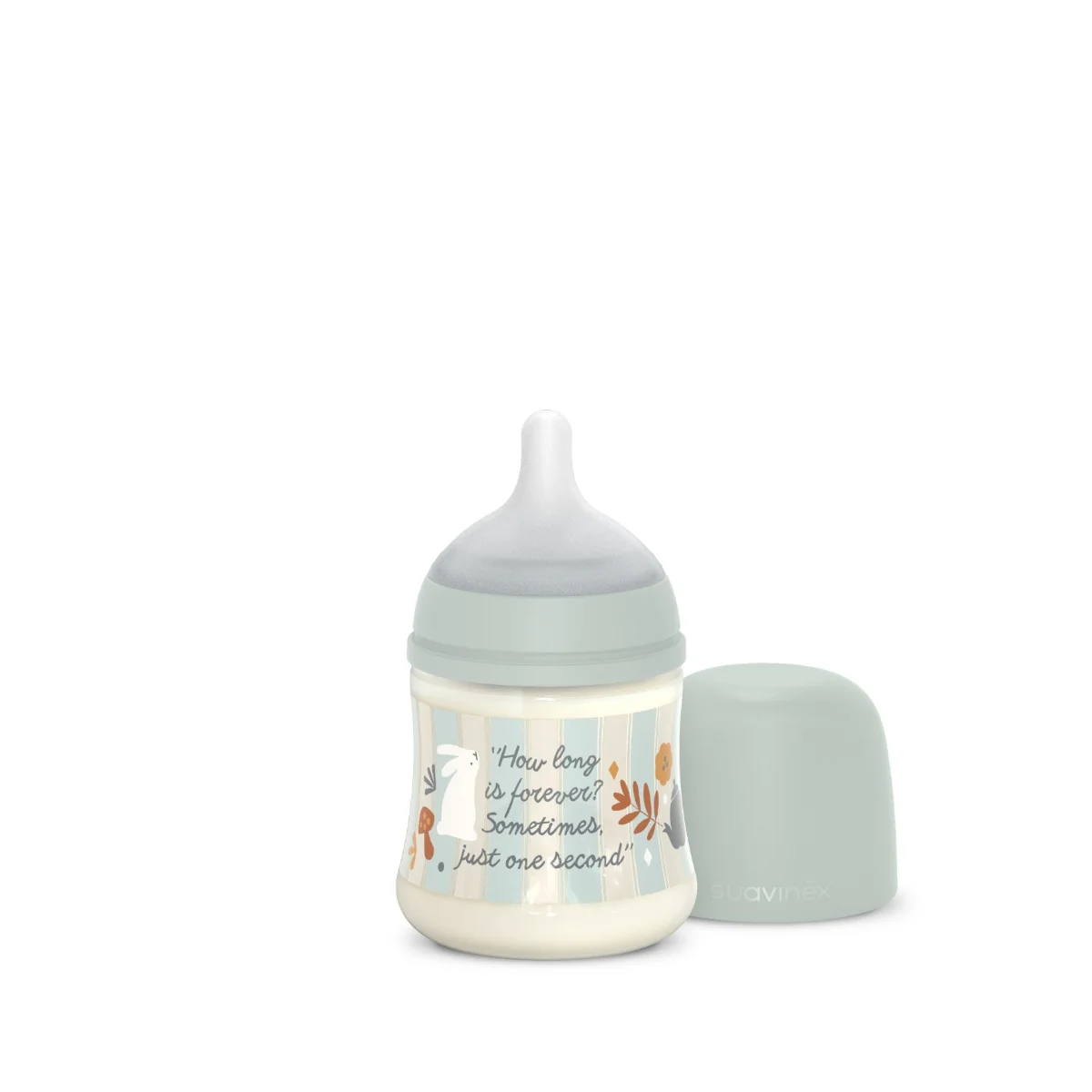 Suavinex Wonderland Kojenecká láhev průtok S 0m+ 150 ml 1 ks zelená
