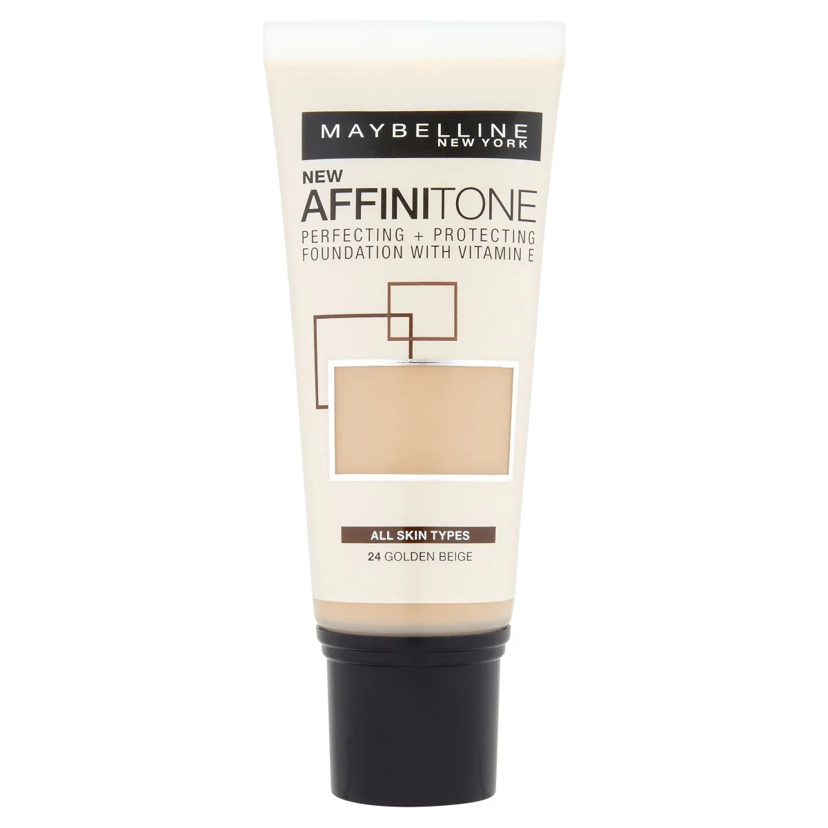 Maybelline Affinitone odstín 24 Golden Beige hydratační make-up 30 ml