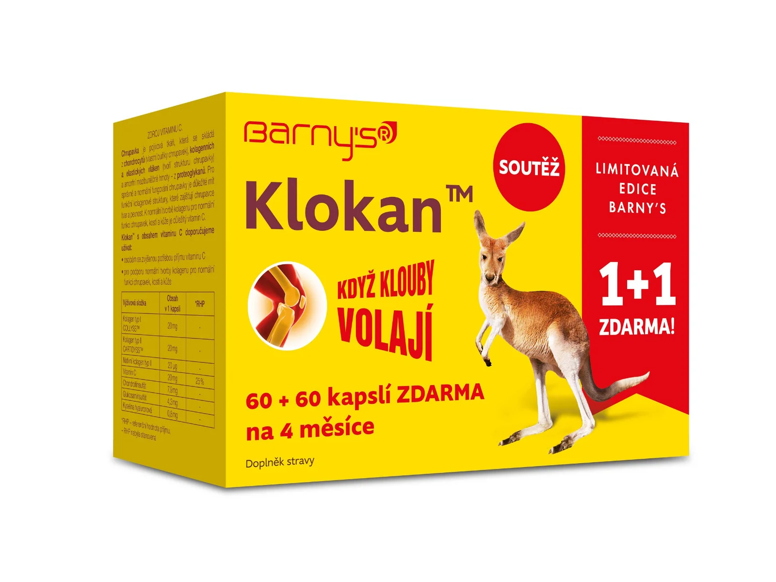 Barny´s Klokan limitovaná edice 60+60 kapslí