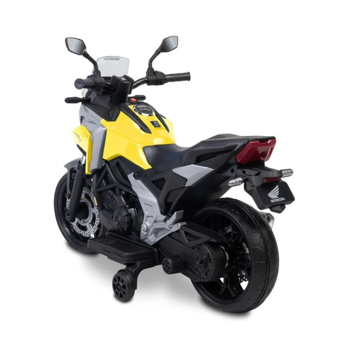 Toyz Elektrická motorka Honda NC750X pro děti – LED, USB, 3-8 let, žlutá, černá