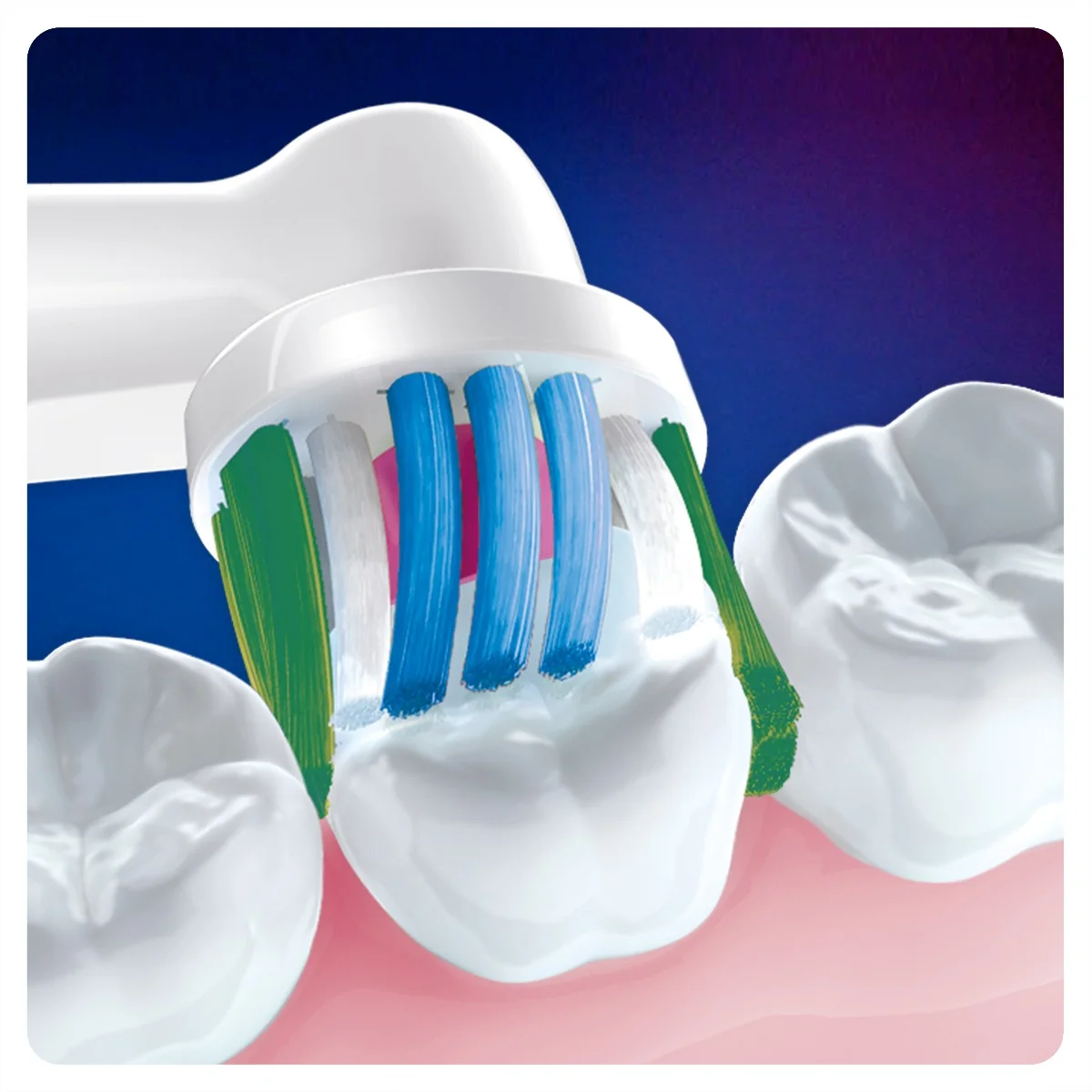 Oral-B EB18-4 3D White náhradní hlavice s Technologií CleanMaximiser 4 ks
