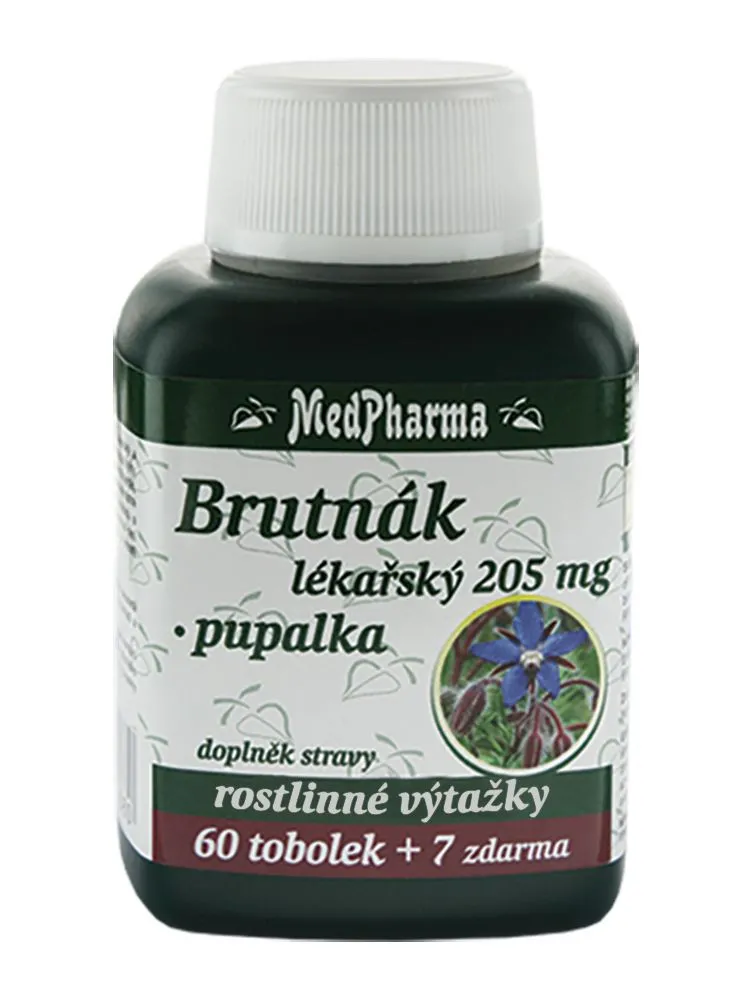 Medpharma Brutnák lékářský 205 mg + pupalka 67 tobolek