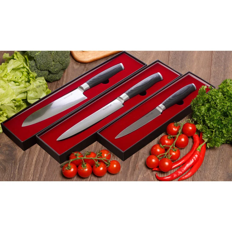 G21 Nůž Gourmet Damascus 17 cm, Santoku