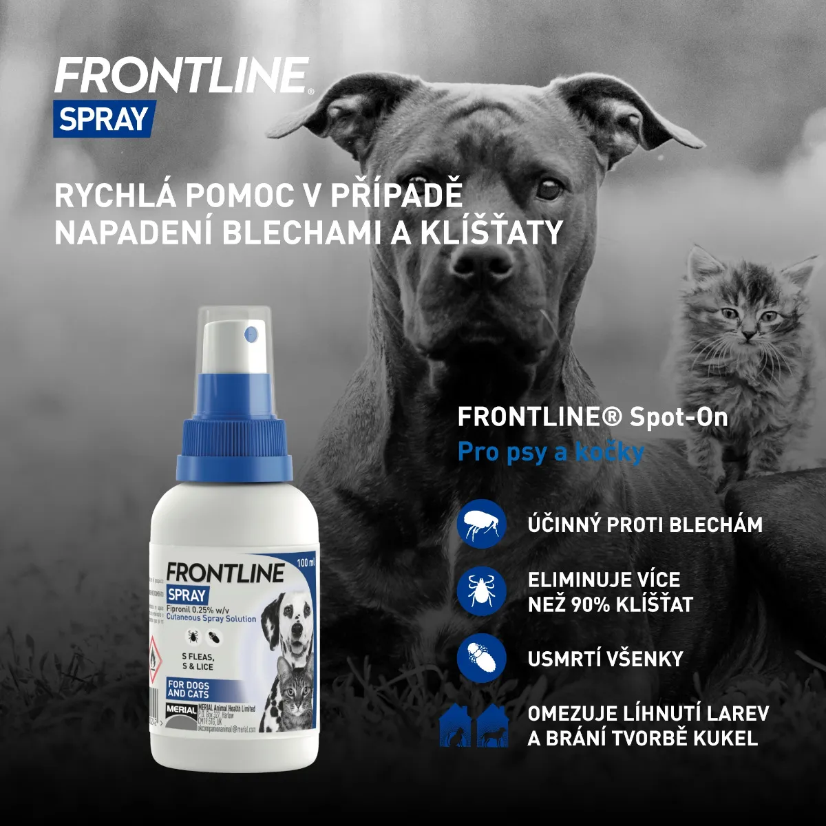 FRONTLINE SPRAY 2,5 mg/ml kožní sprej roztok 100 ml