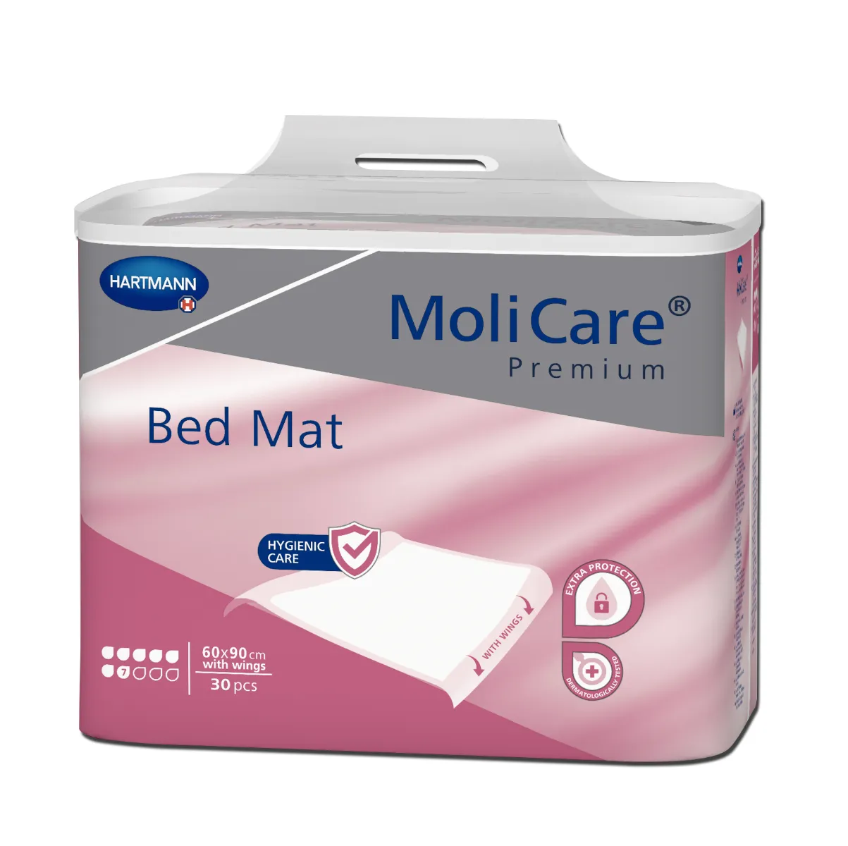 MoliCare Bed Mat 7 kapek 60x90 cm inkontinenční podložky se záložkami 30 ks