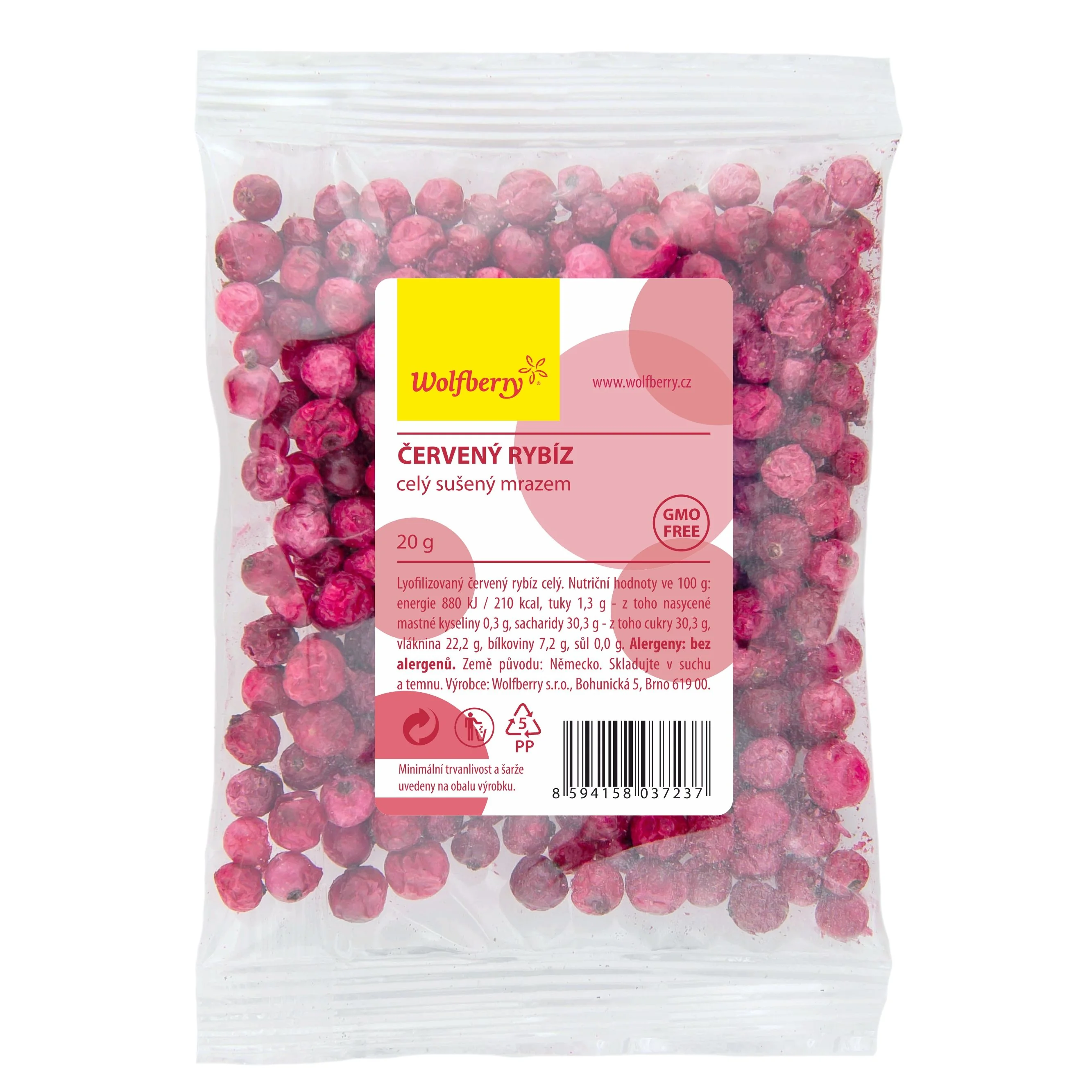 Wolfberry Červený rybíz sušené plody 20 g