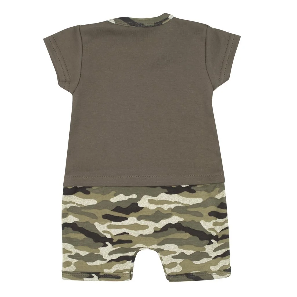 New Baby Kojenecký letní overal Army girl, vel. 62 (3-6m)