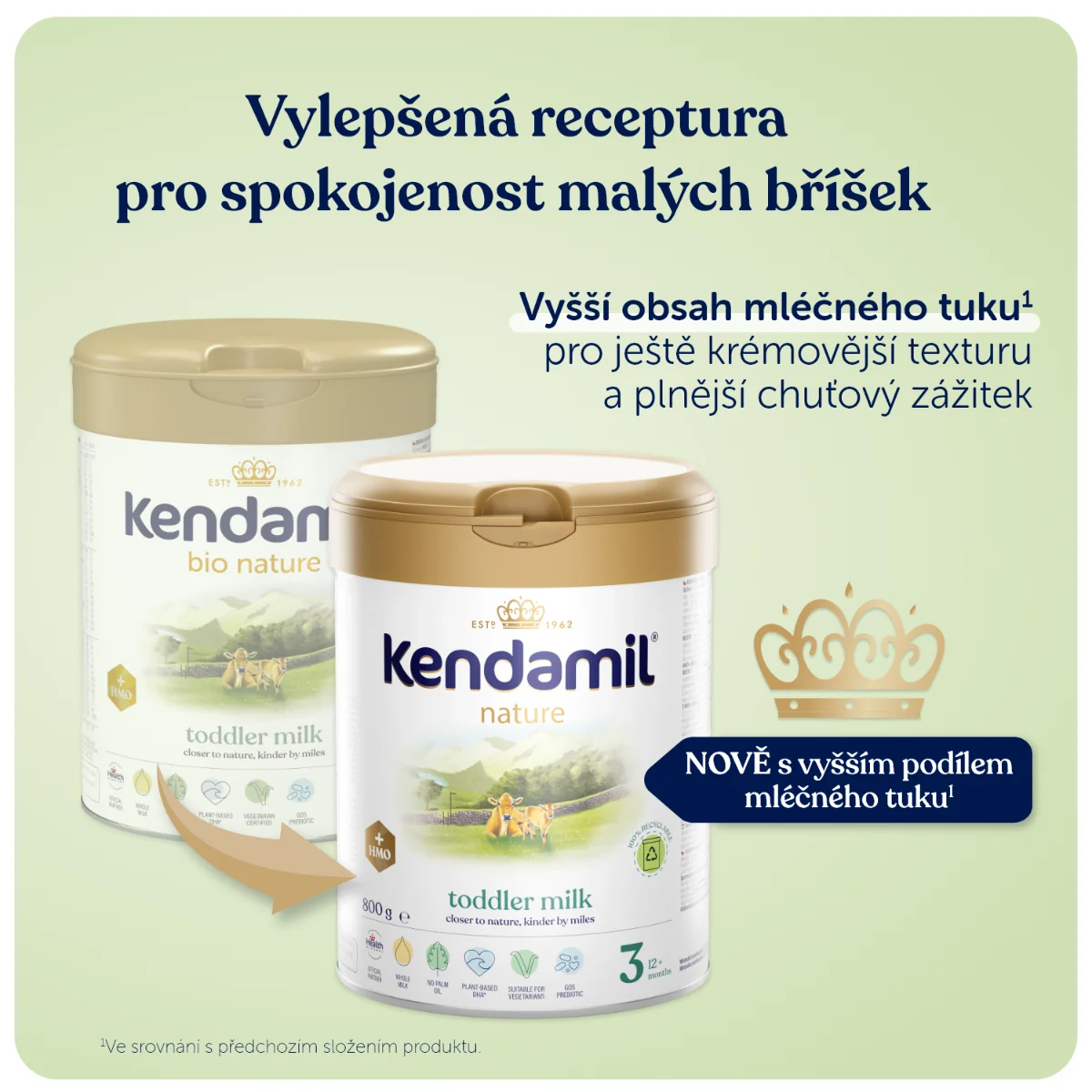 Kendamil 3 Nature Kojenecké pokračovací mléko HMO+ 800 g