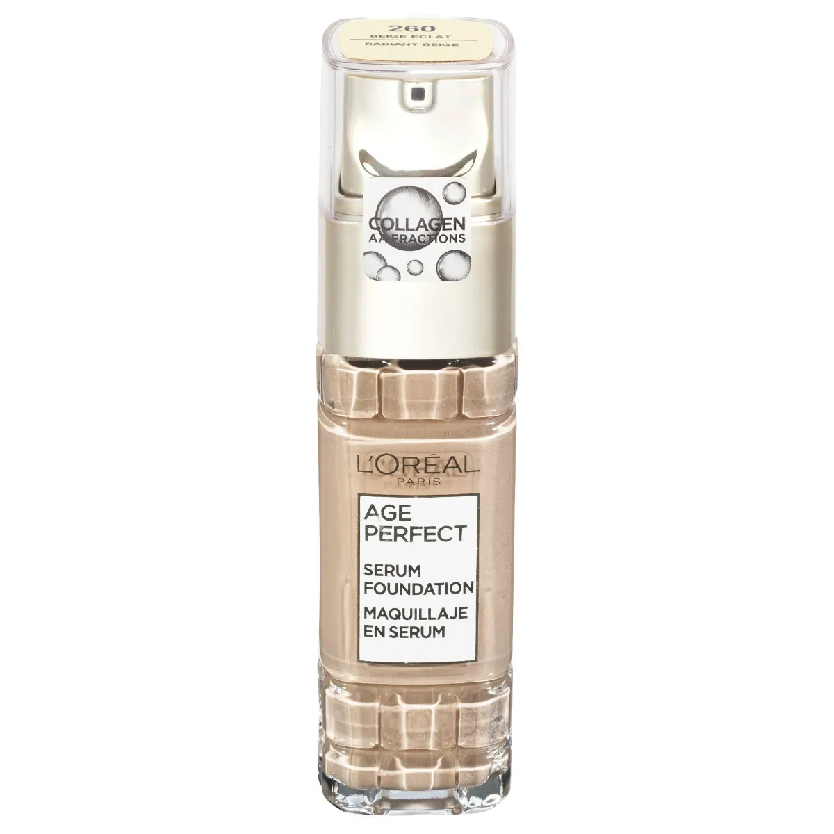 Loréal Paris Age Perfect 260 Radiant Beige kolagenový make-up pro zralou pleť 30 ml