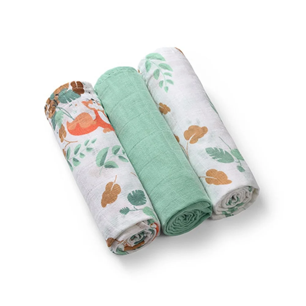 Babyono Pleny mušelínové Super Soft 70x70 cm 3 ks mint