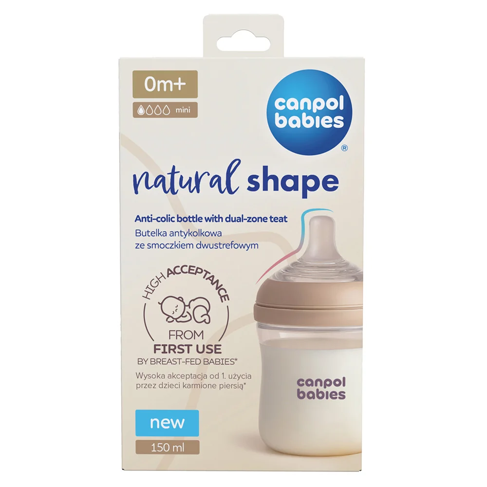 Canpol babies Natural Shape Antikoliková lahev 150 ml