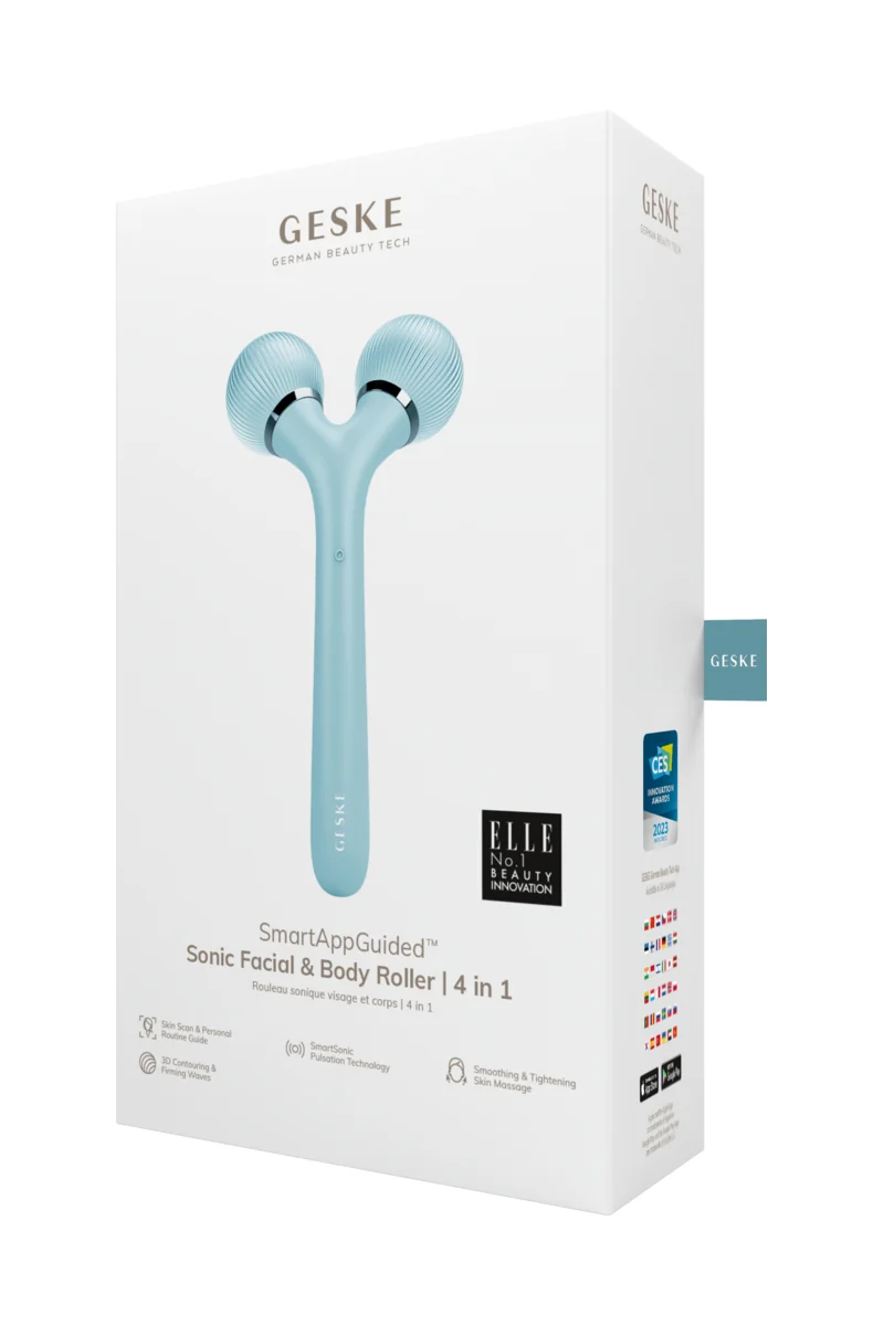 GESKE Sonic Facial&Body Roller 4in1 sonický masážní přístroj turquoise