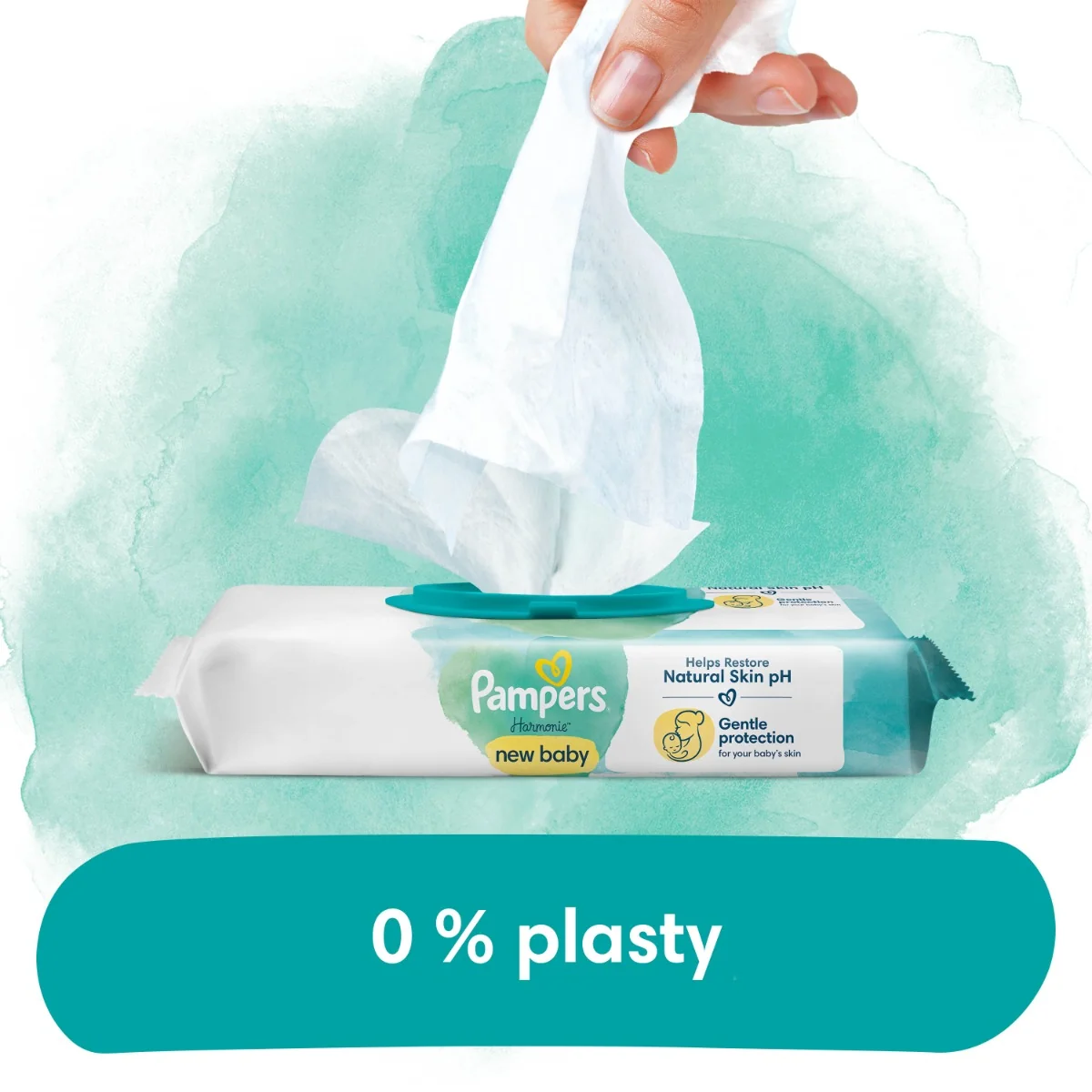 Pampers Harmonie New Baby vlhčené ubrousky 18x46 ks