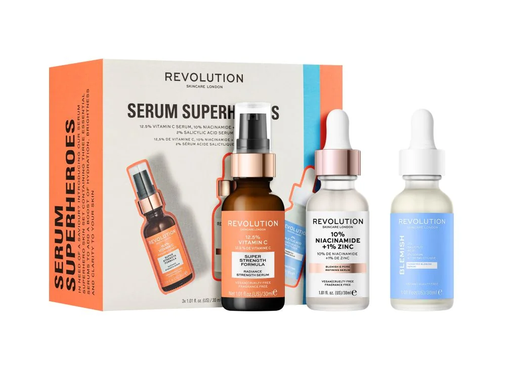 Revolution Skincare Serum Superheros sada na pleť 3 ks