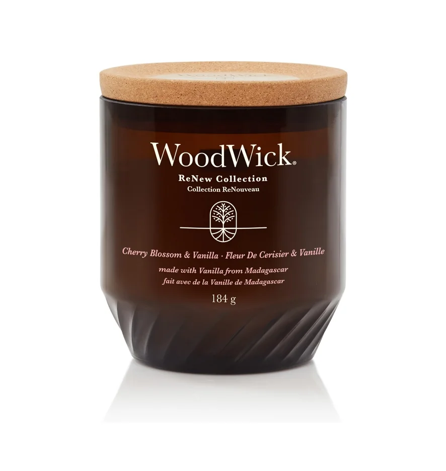 Wood Wick ReNew Vonná svíčka Cherry Blossom & Vanilla 184 g