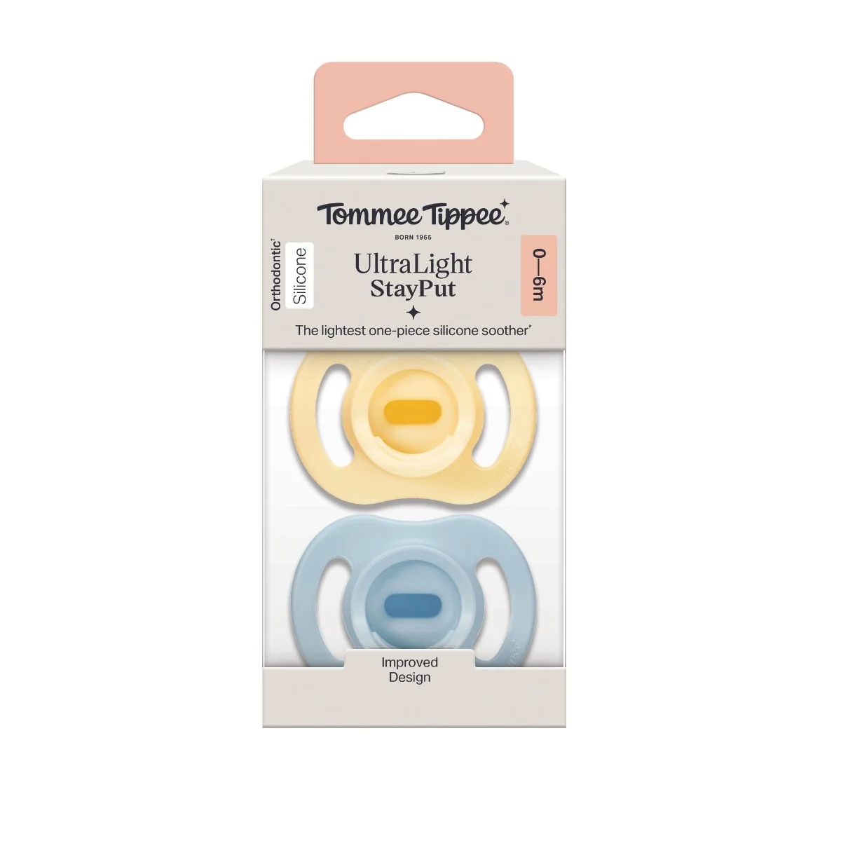 Tommee Tippee Silikonový dudlík Ultra Light 0-6m 2 ks více barevných variant