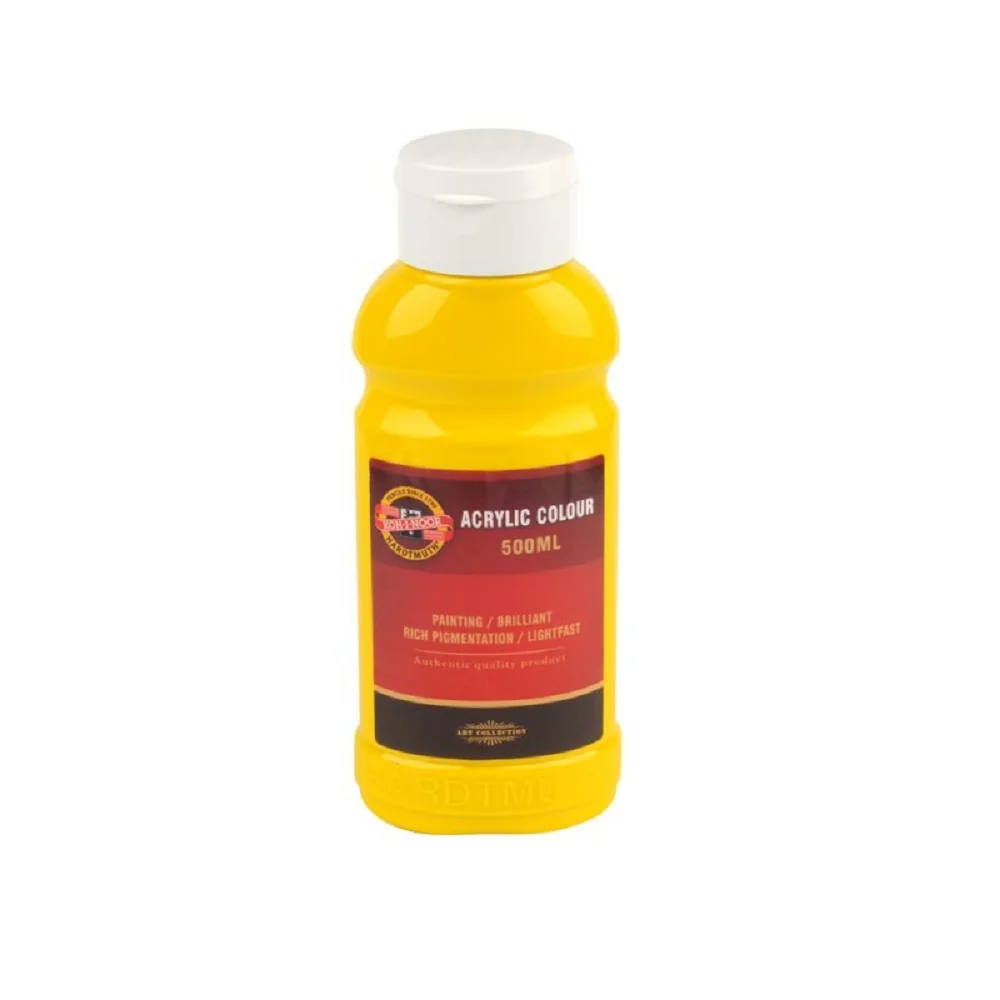 KOH-I-NOOR 1627/0210 - akrylová barva 500 ml, žluť tmavá