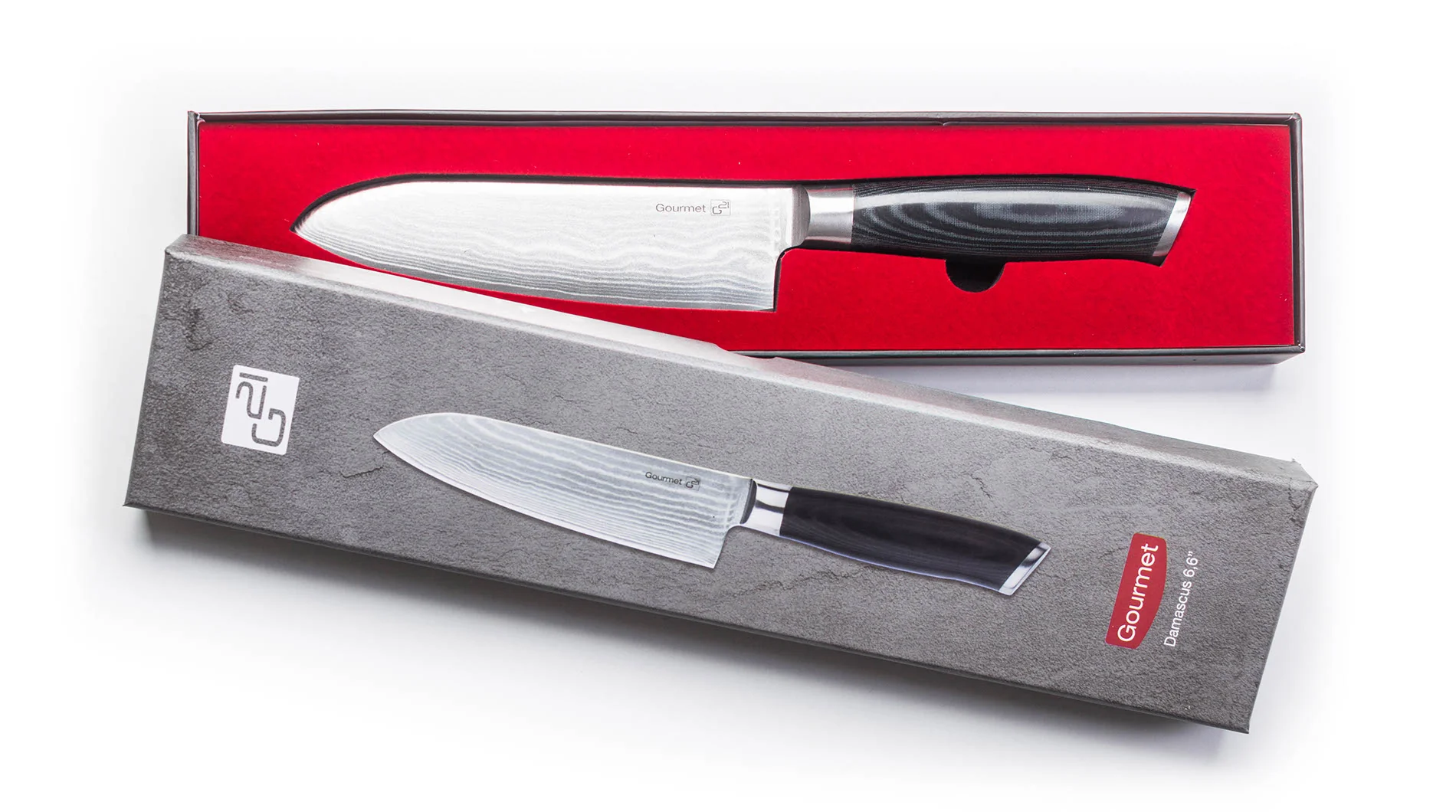 G21 Nůž Gourmet Damascus 17 cm, Santoku
