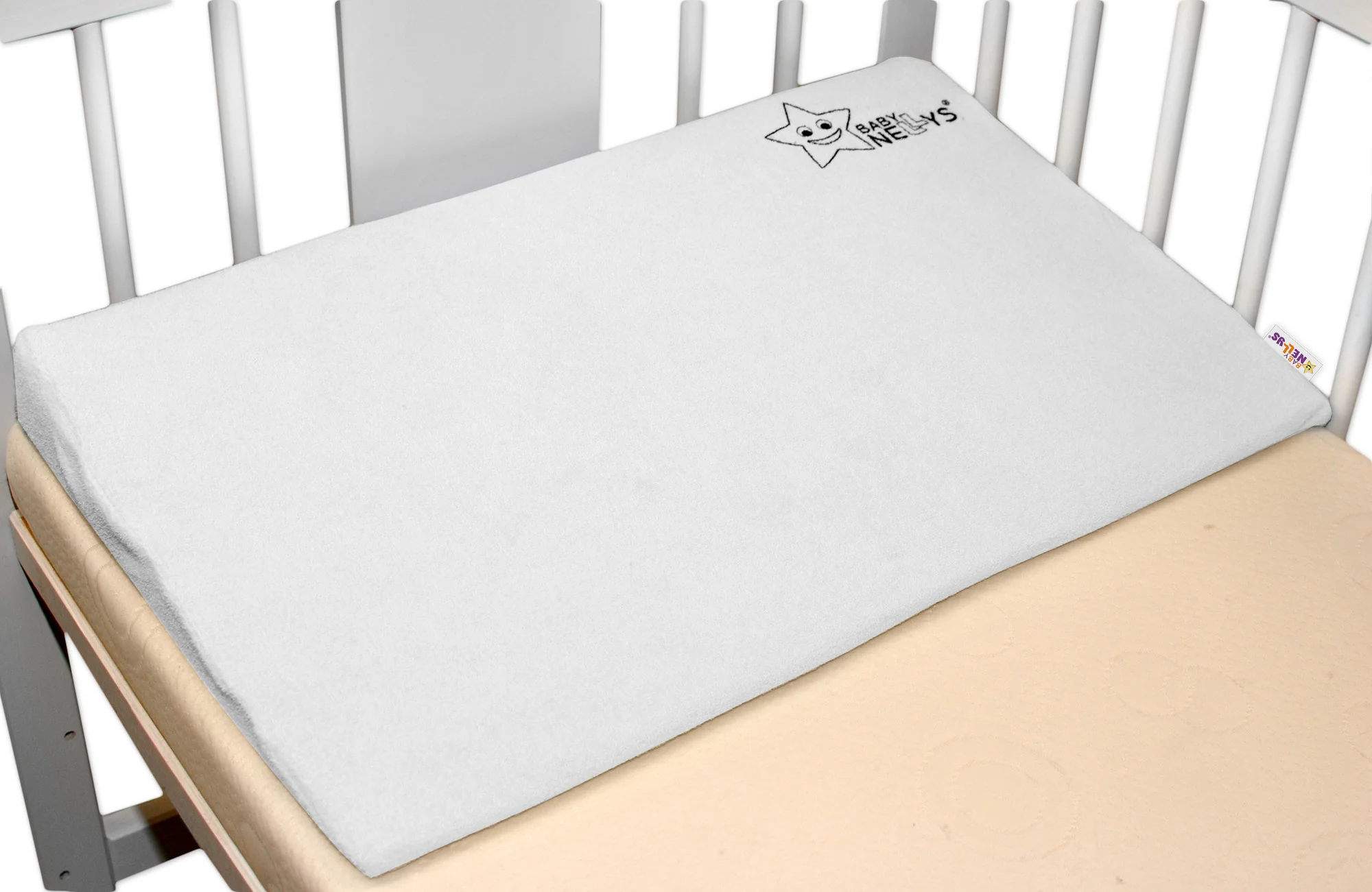 Baby Nellys Zvýšená poloha/klín - bílý