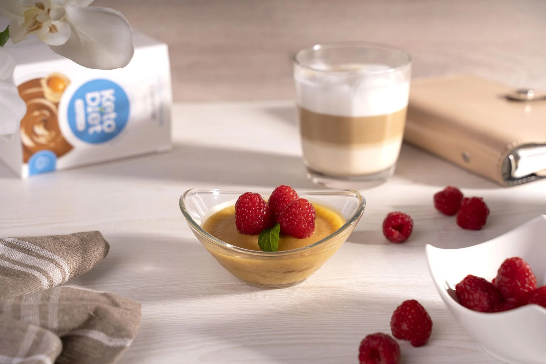 KetoDiet Proteinový pudink karamel 7 porcí