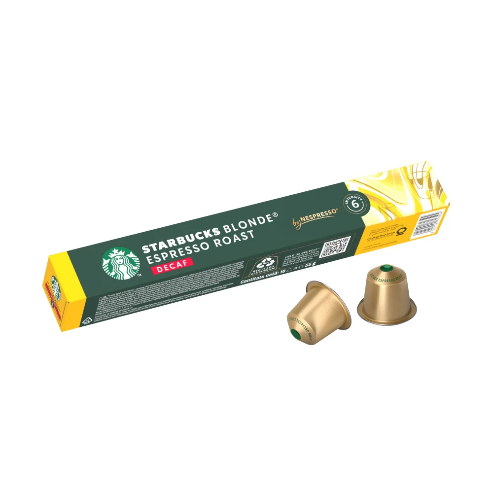 STARBUCKS Blonde Espresso Roast Decaf by Nespresso kávové kapsle 10 ks