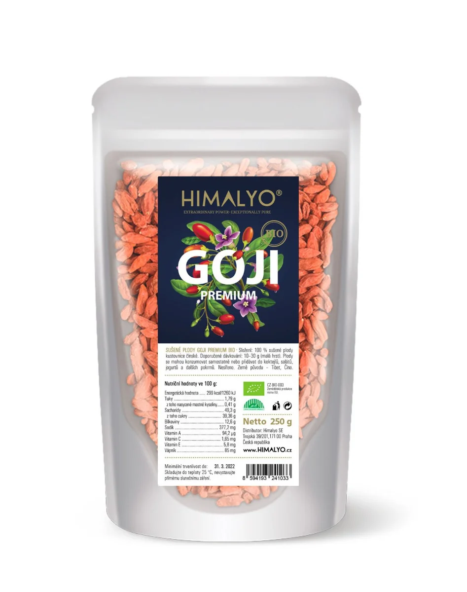 Himalyo Sušené plody GOJI PREMIUM BIO 250 g