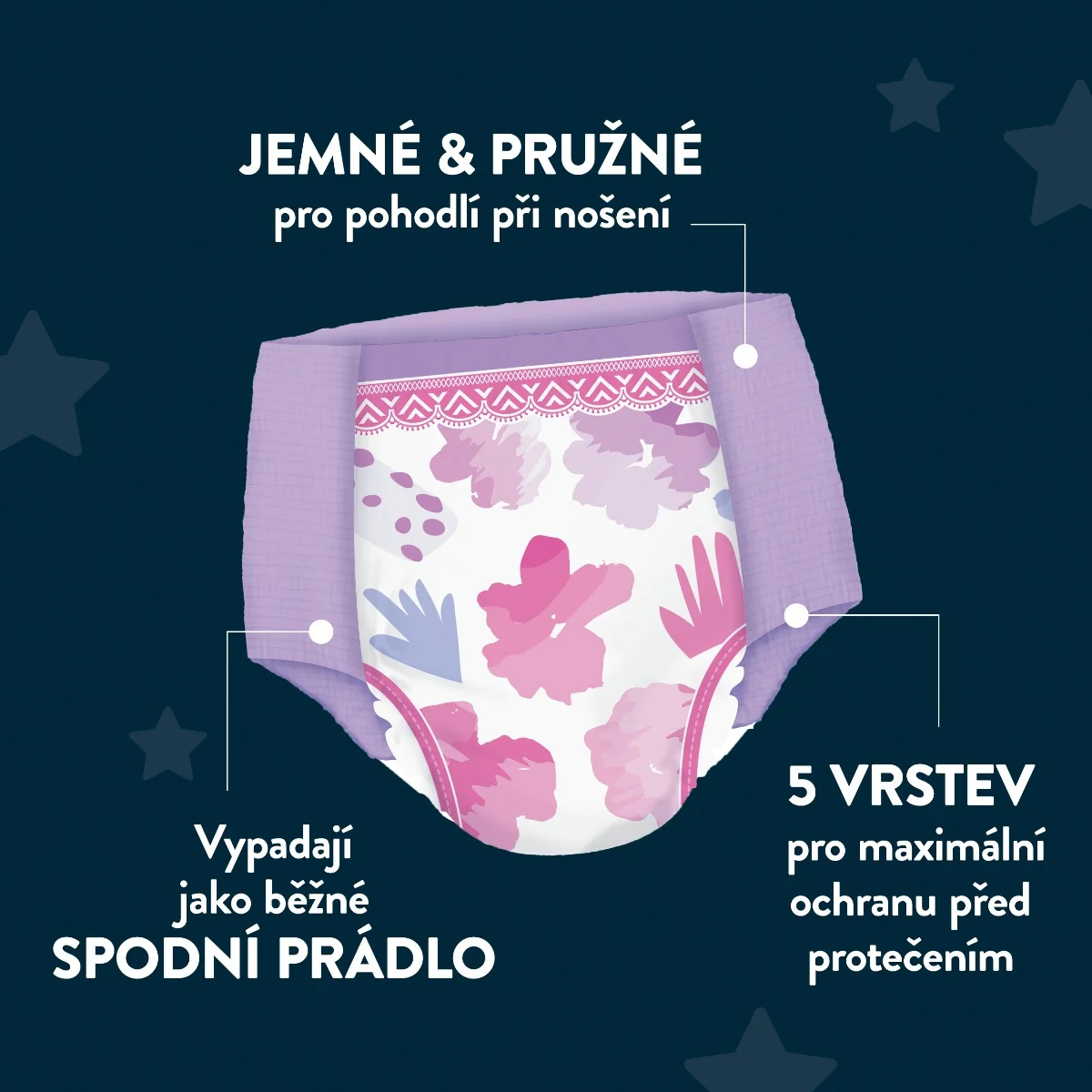 Huggies DryNites Natahovací kalhotky pro dívky 13+ let 48–60 kg 20 ks