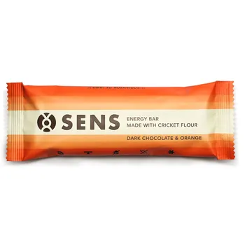 SENS Energy bar Čokoláda & pomeranč s cvrččí moukou tyčinka 50 g