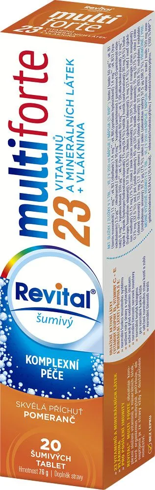 Revital Multi forte 23 pomeranč 20 šumivých tablet