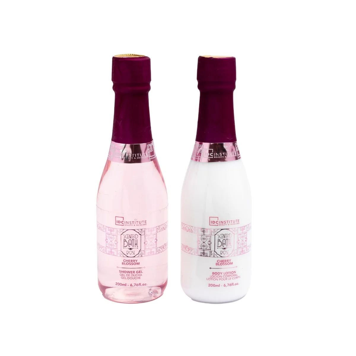IDC Institute Scented Rose Champagne Koupelová sada 2x200 ml