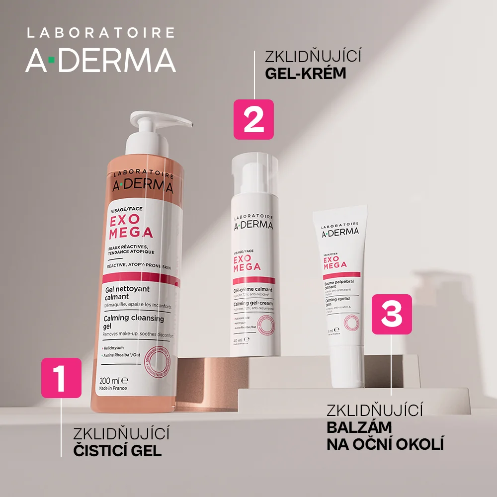 A-Derma Exomega Zklidňující balzám na oční okolí 15 ml