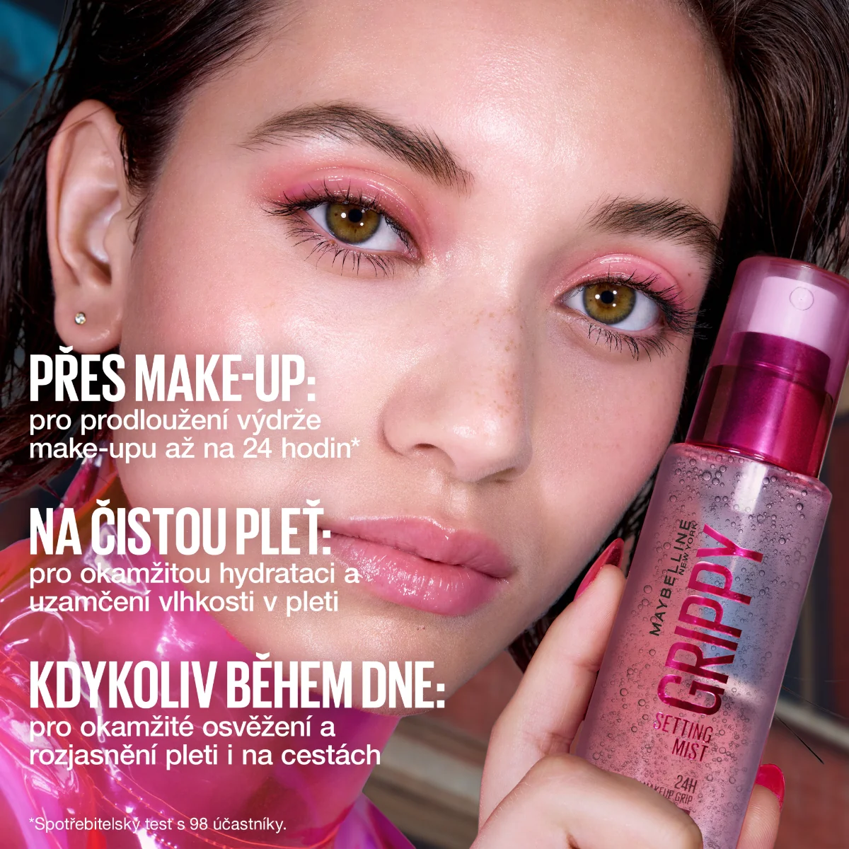 Maybelline Grippy Setting Mist fixační mlha 100 ml