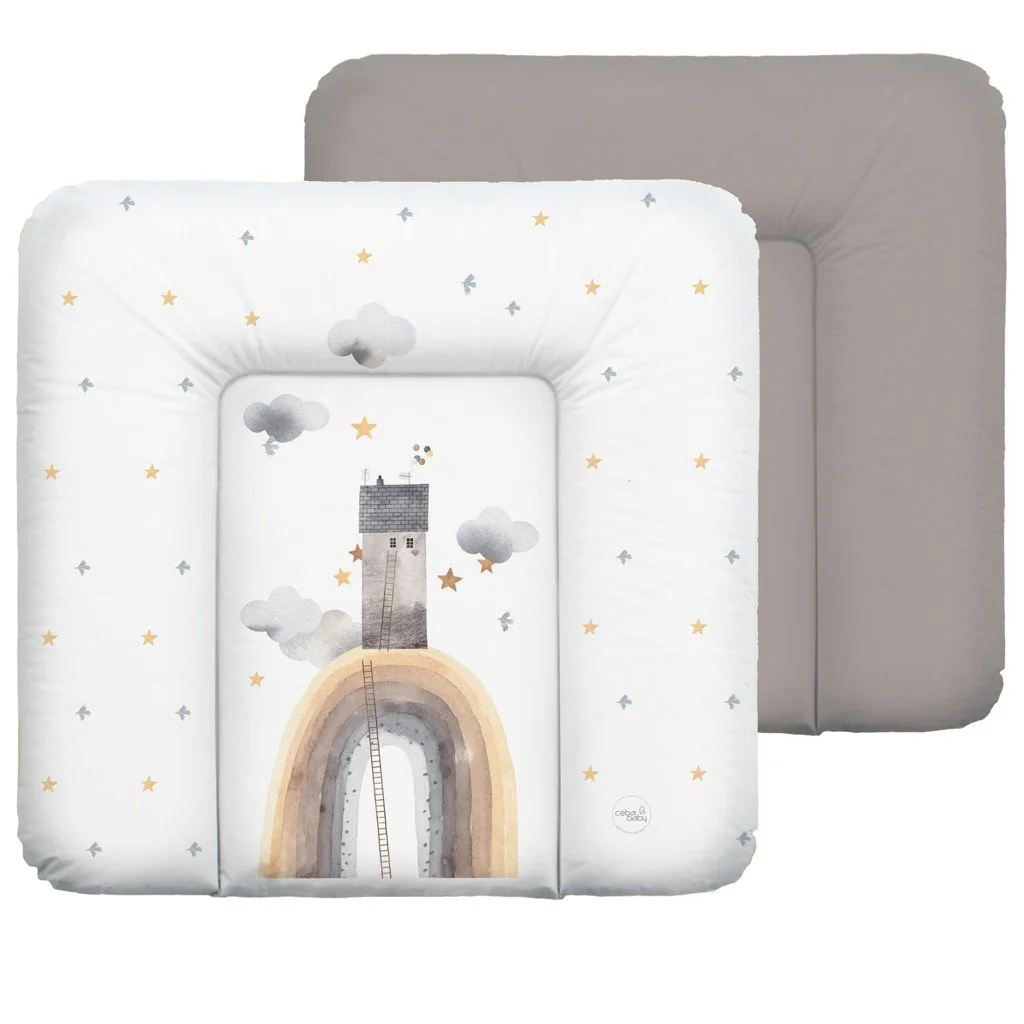 Ceba BABY Podložka přebalovací měkká střední (75x72) Basic Rainbow Home