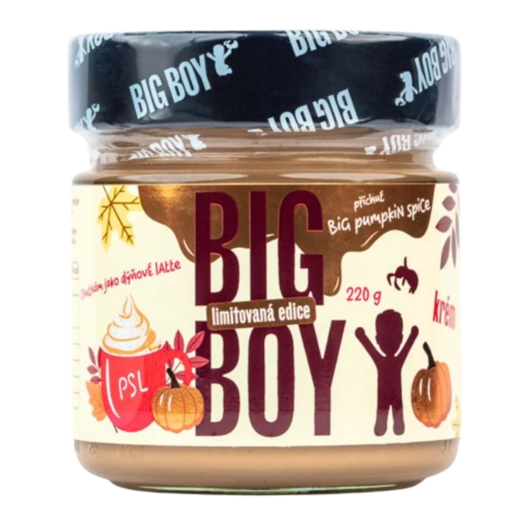 BIG BOY Big Pumpkin spice - Arašídový krém s příchutí dýňového koření - 220g