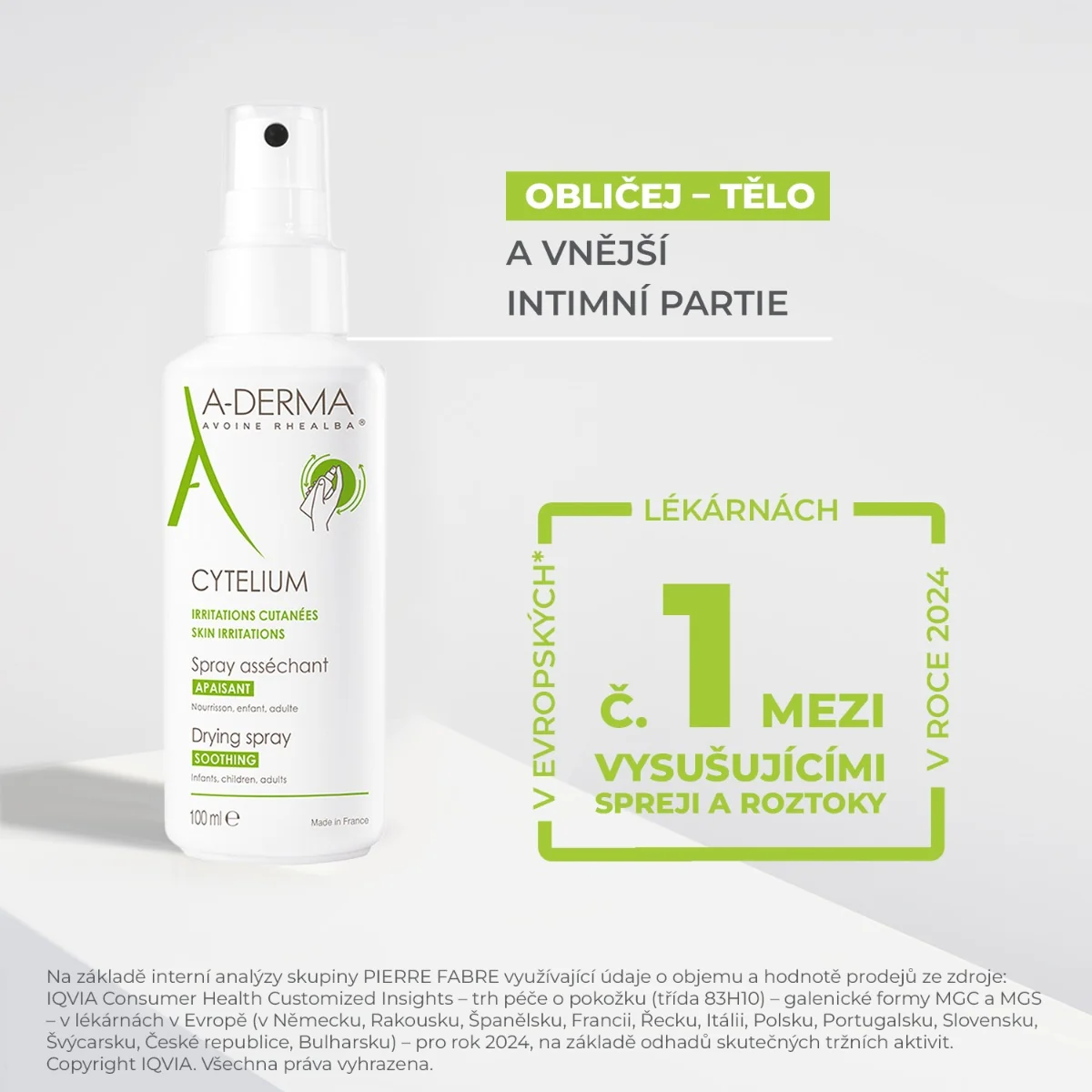 A-Derma Cytelium vysušující sprej 100 ml