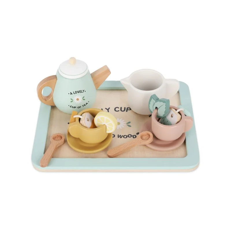 Saro Baby dřevěný čajový set 36m+