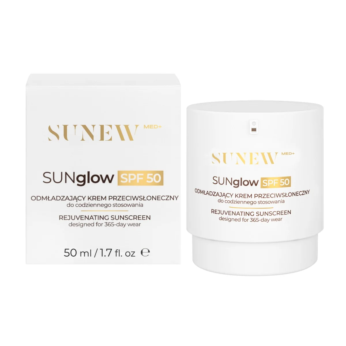 SunewMed+ SUNglow Omlazující opalovací krém SPF50 50 ml