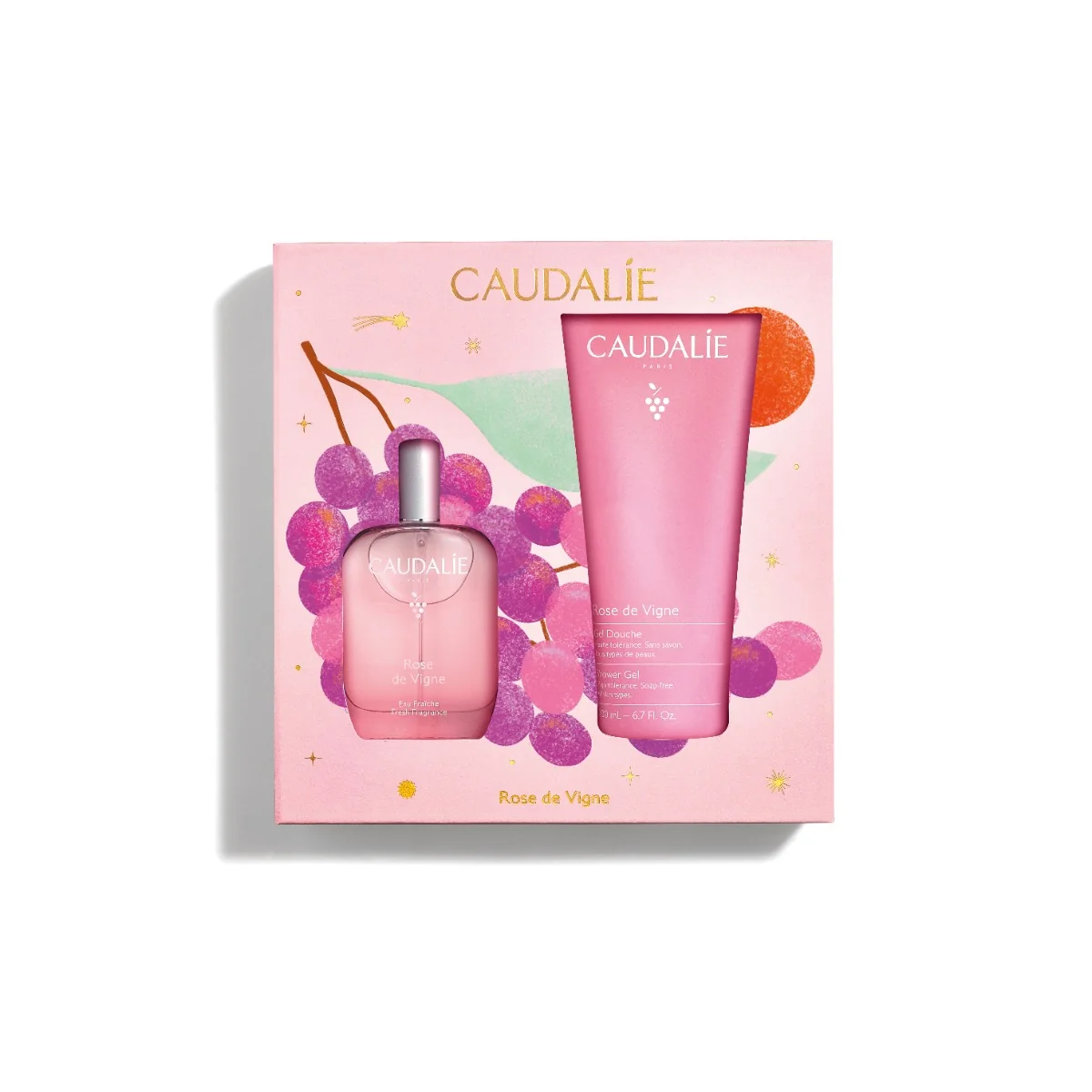 Caudalie Rose des Vignes dárková sada 2 ks