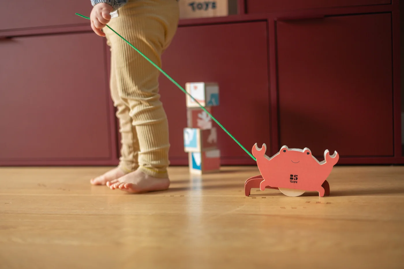 BS Toys Tahací hračka - veselý krab 