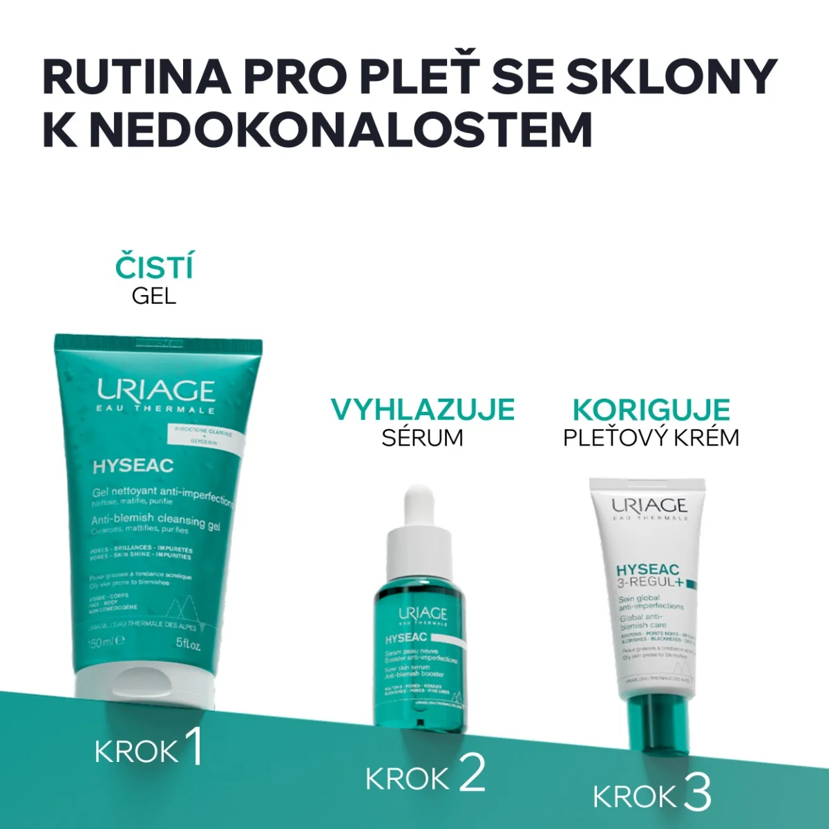 Uriage Hyséac Čisticí gel proti nedokonalostem 150 ml
