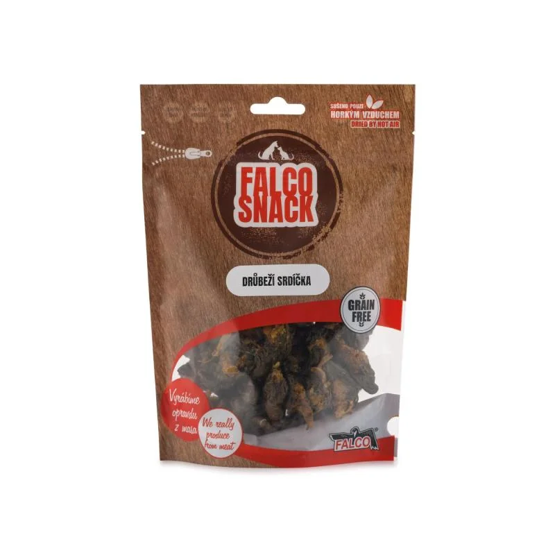 Sokol Falco Drůbeží srdíčka sušená 150g