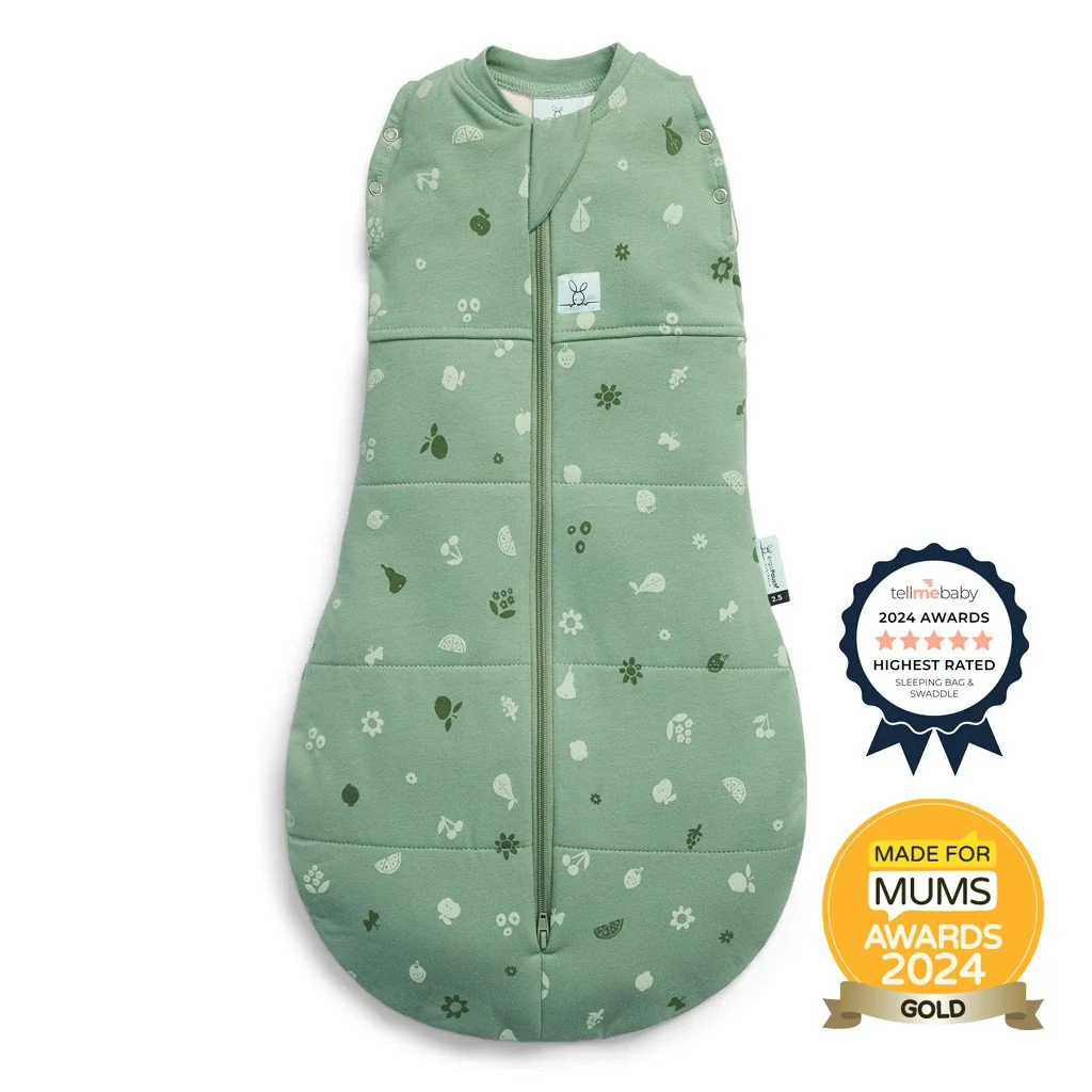 ergoPouch Zavinovačka a vak na spaní 2v1 Cocoon Sweet Orchard 0-3 m, 3-6 kg, 2,5 tog 