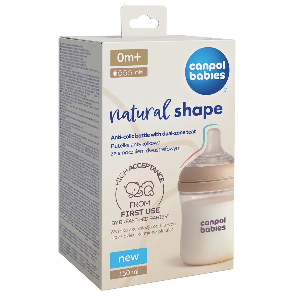 Canpol babies Natural Shape Antikoliková lahev 150 ml