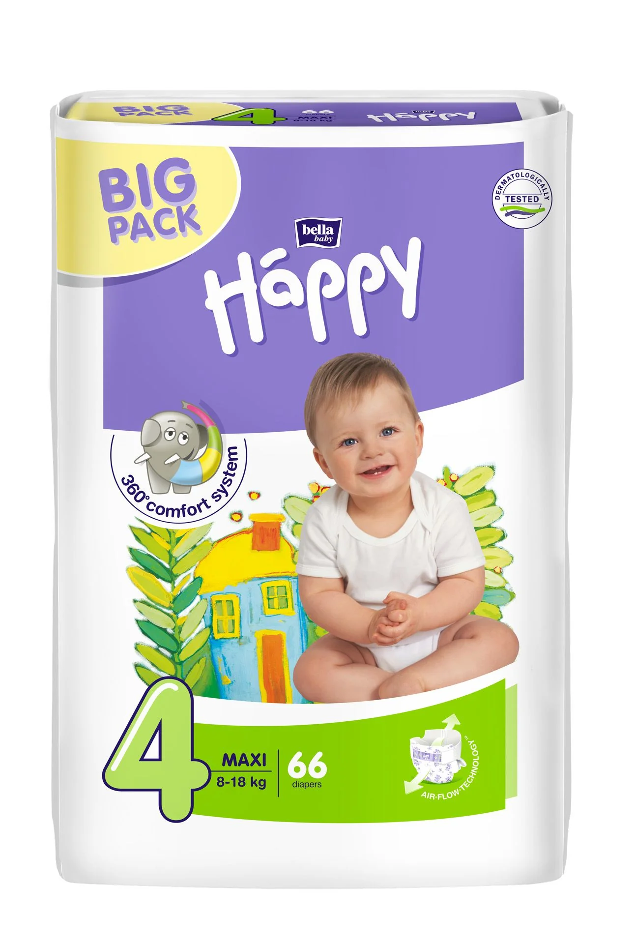 Bella Maxi 8-18 kg dětské plenky 66 ks