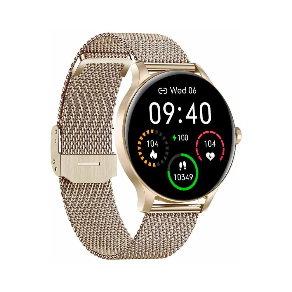 Garett Smartwatch Classy smart hodinky Gold Steel