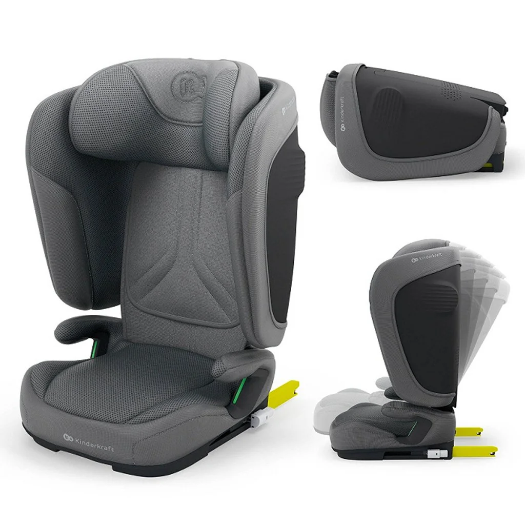 Kinderkraft Autosedačka skládací Unity 2 I-Size (100-150 cm) Grey