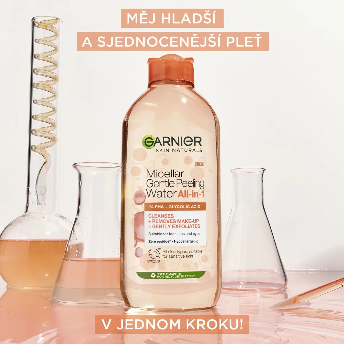 Garnier Skin Naturals Micelární voda s peelingovým efektem 400 ml