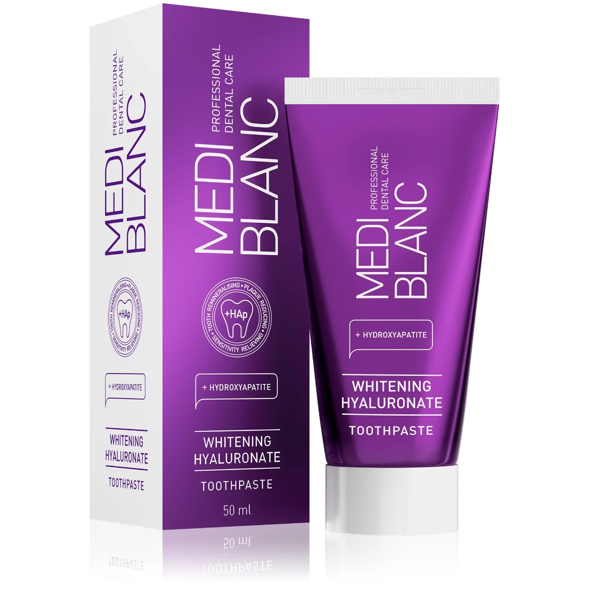 MEDIBLANC Whitening Hyaluronate Toothpaste bělicí zubní pasta 50 ml